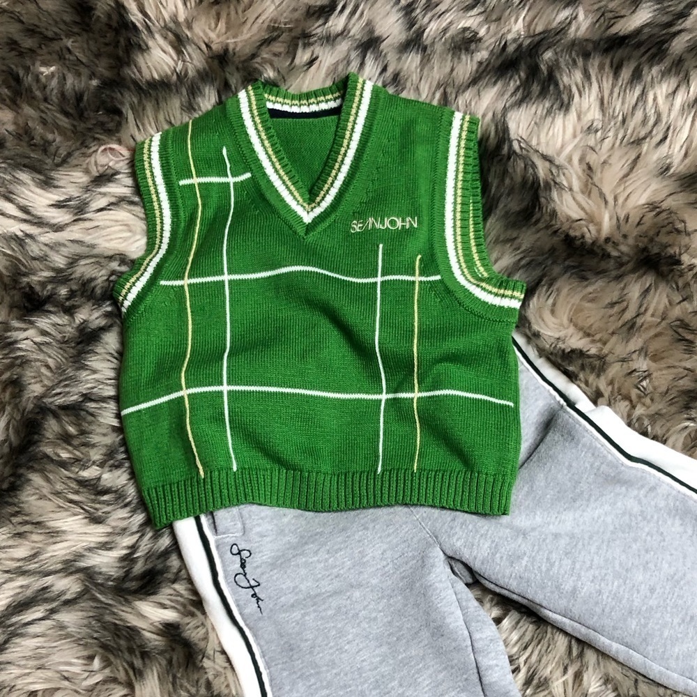 Sean John Green Sweater Vest